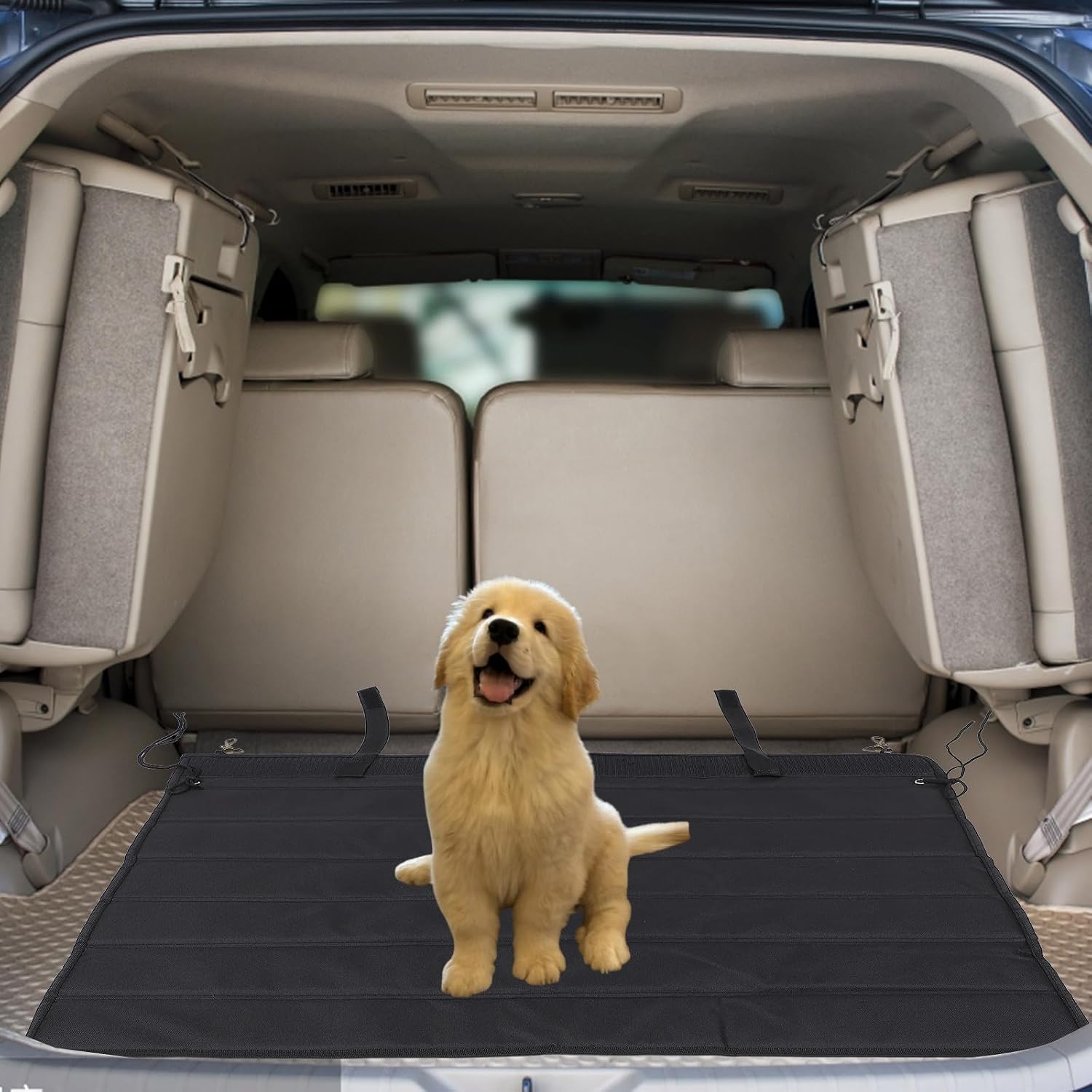 balacoo Foldable Car Bumper Guard Trunk Bumper Protector, Pet Trunk Mat Liner Anti- Dirty Dog Travel Accessories
