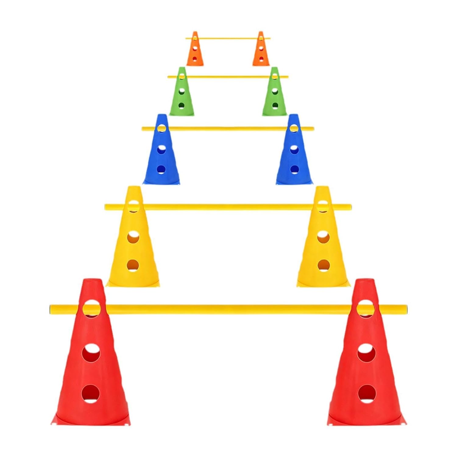 Dog Agility Hurdle Cones Pet Jump Training Set for Starter Running Obedience 5Pcs Pet Supplies Dog Supplies Training & Obedience Other Dog Training & Obedience