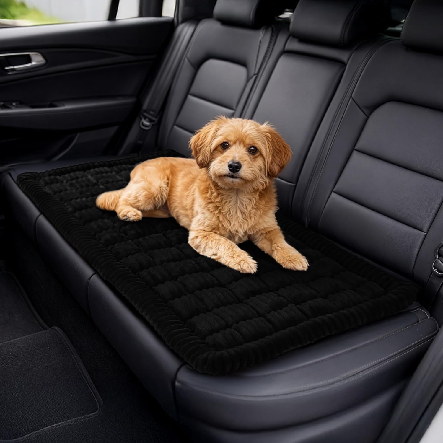 Dog Bed for Car Back Seat - Non-Slip Pet Seat Cover for Backseat, Floor, or Couch