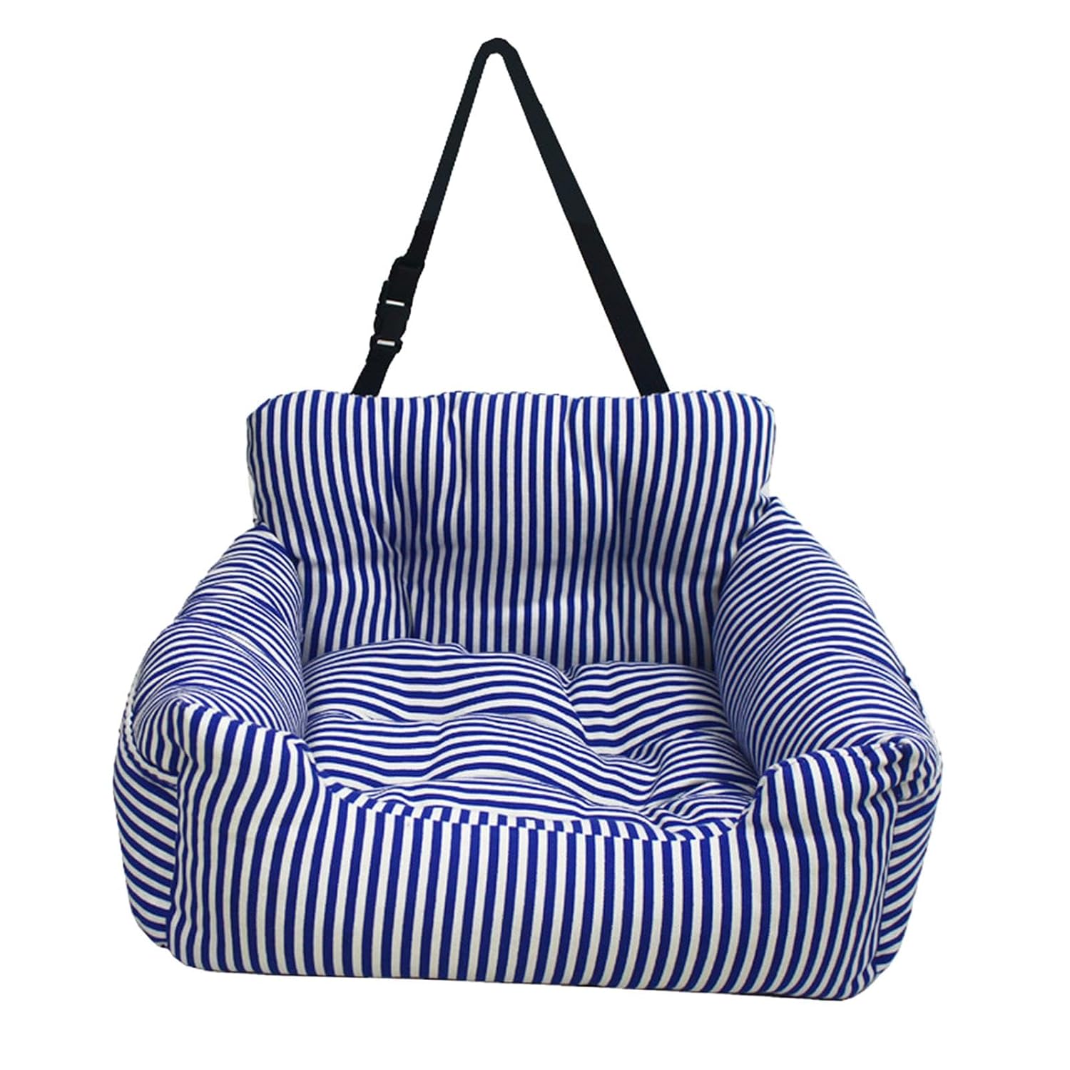 Dog Car Travel Seat Pet Accessories with Storage Pocket Durable Booster Seat Blue