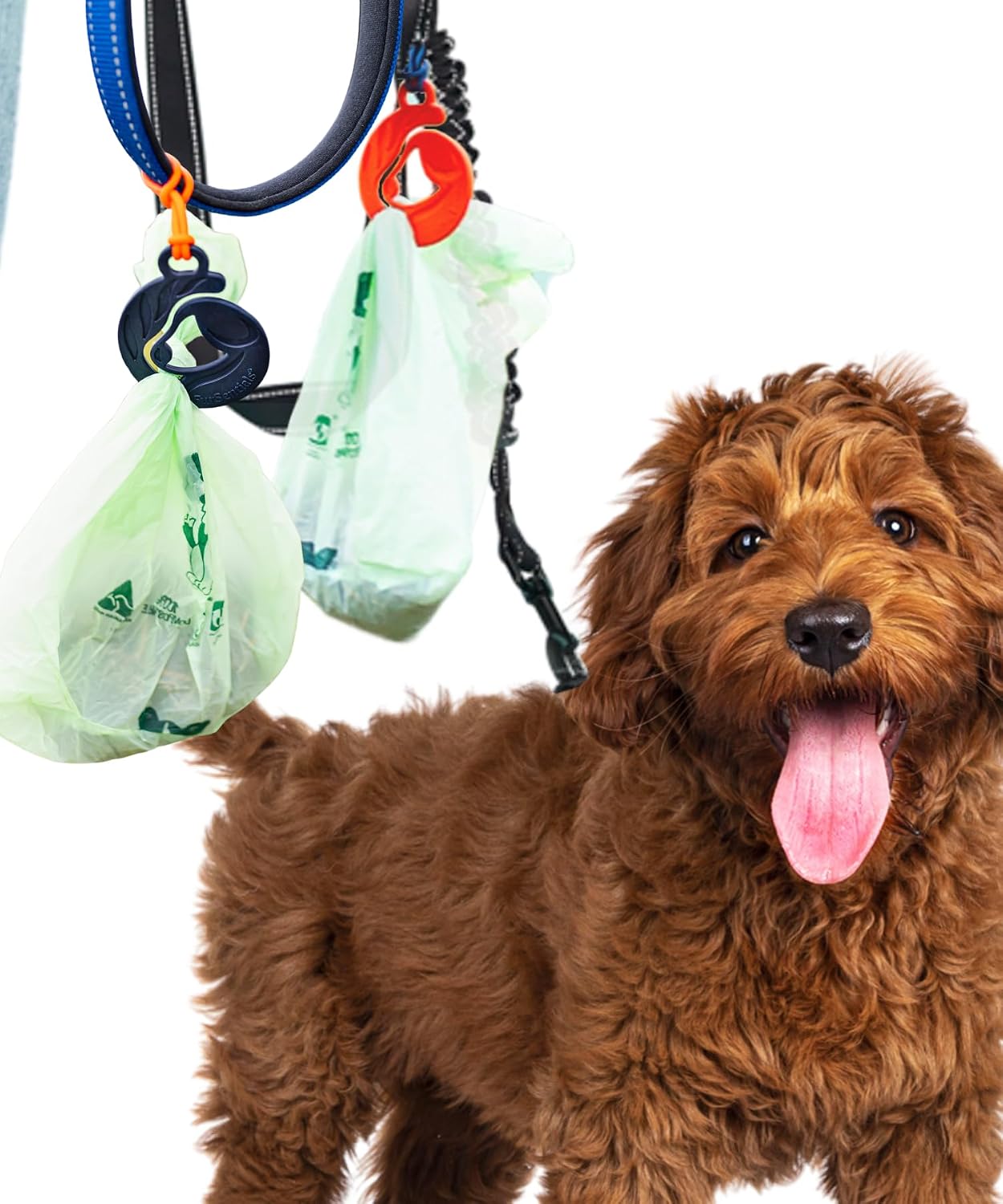 Dog Poo Bag Holder for Dog Leash - Dog Mum Gifts Mothers Mothers Day Gift Day Gifts for Dog Mum Dog Waste Bag Holder for Leash For Used & Unused Poo Bags Dog Walking Accessories by FurSentials