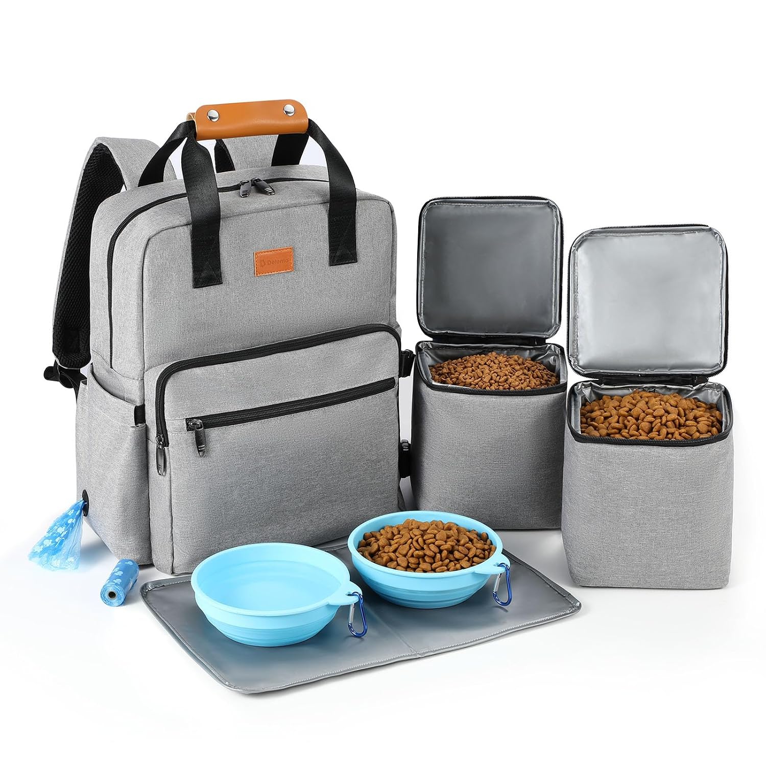 Dog Travel Bag, Airline Approved Organizer Backpack with Multi-Function Pockets,
