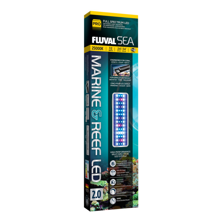 Fluval Sea Marine & Reef 2.0 LED Aquarium Light – 32W (24-34 in) A3993