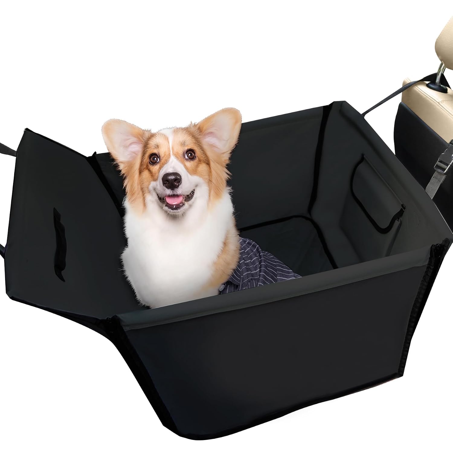 Medium Dog Car Seat - Scratchproof Waterproof Booster Seat for Large Dogs