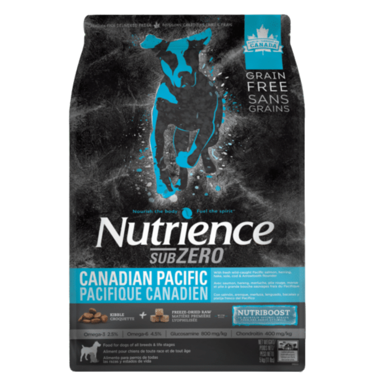 Nutrience Grain Free Subzero for Dogs – Canadian Pacific – 4 Packs (20 lbs)