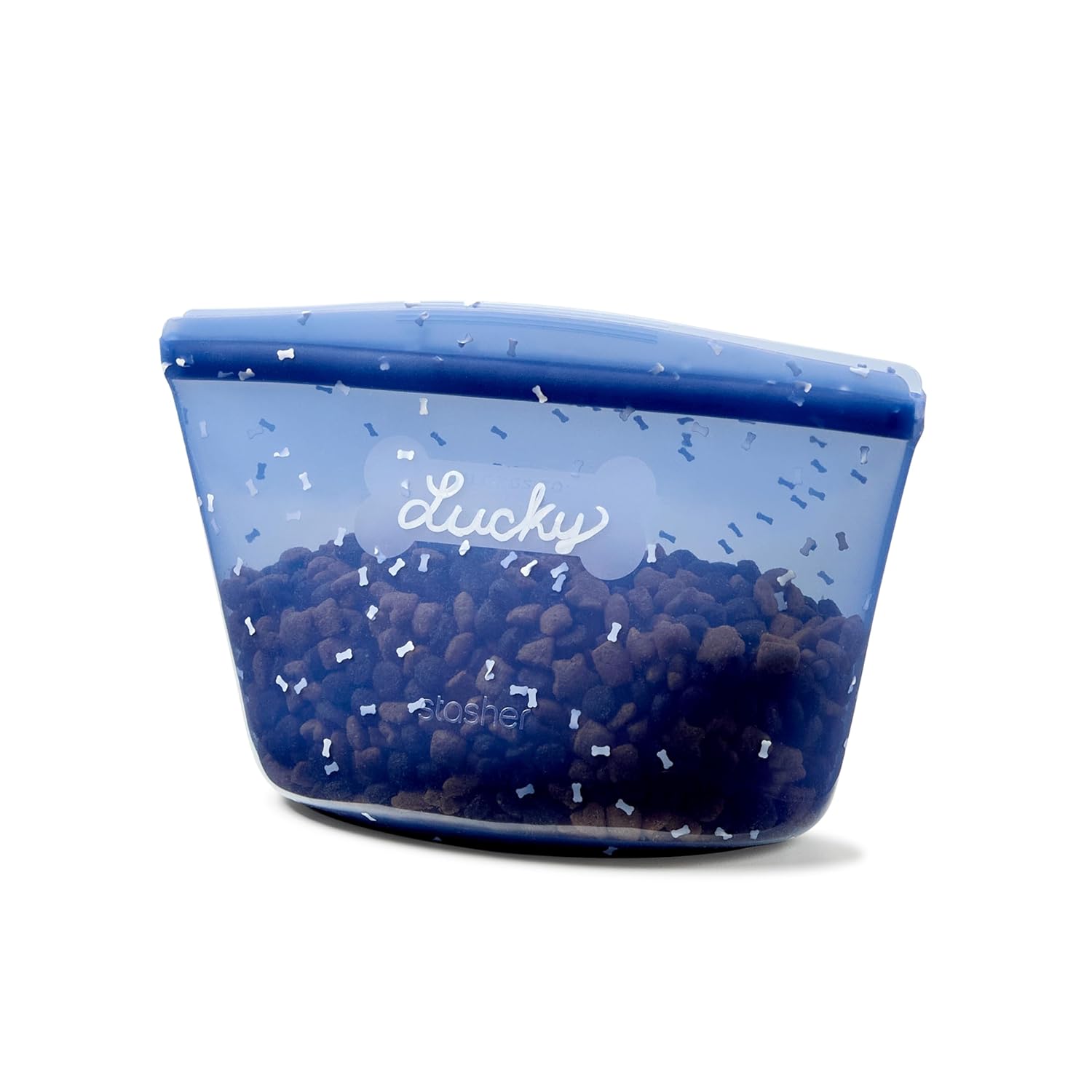 Stasher Pet Reusable Puppy Essentials Dog Travel Bowl, Airtight Seal, Dog Travel Accessories