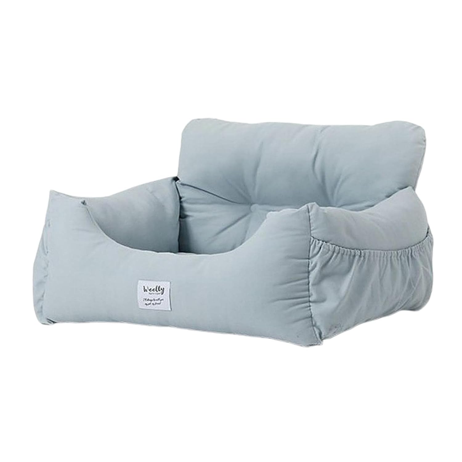 Urijx™ Dog Car Carrier Soft Comfortable Pet Booster Seat Crate Car Armrest House Blue 50X45X36Cm Pet Supplies Dog Supplies Beds
